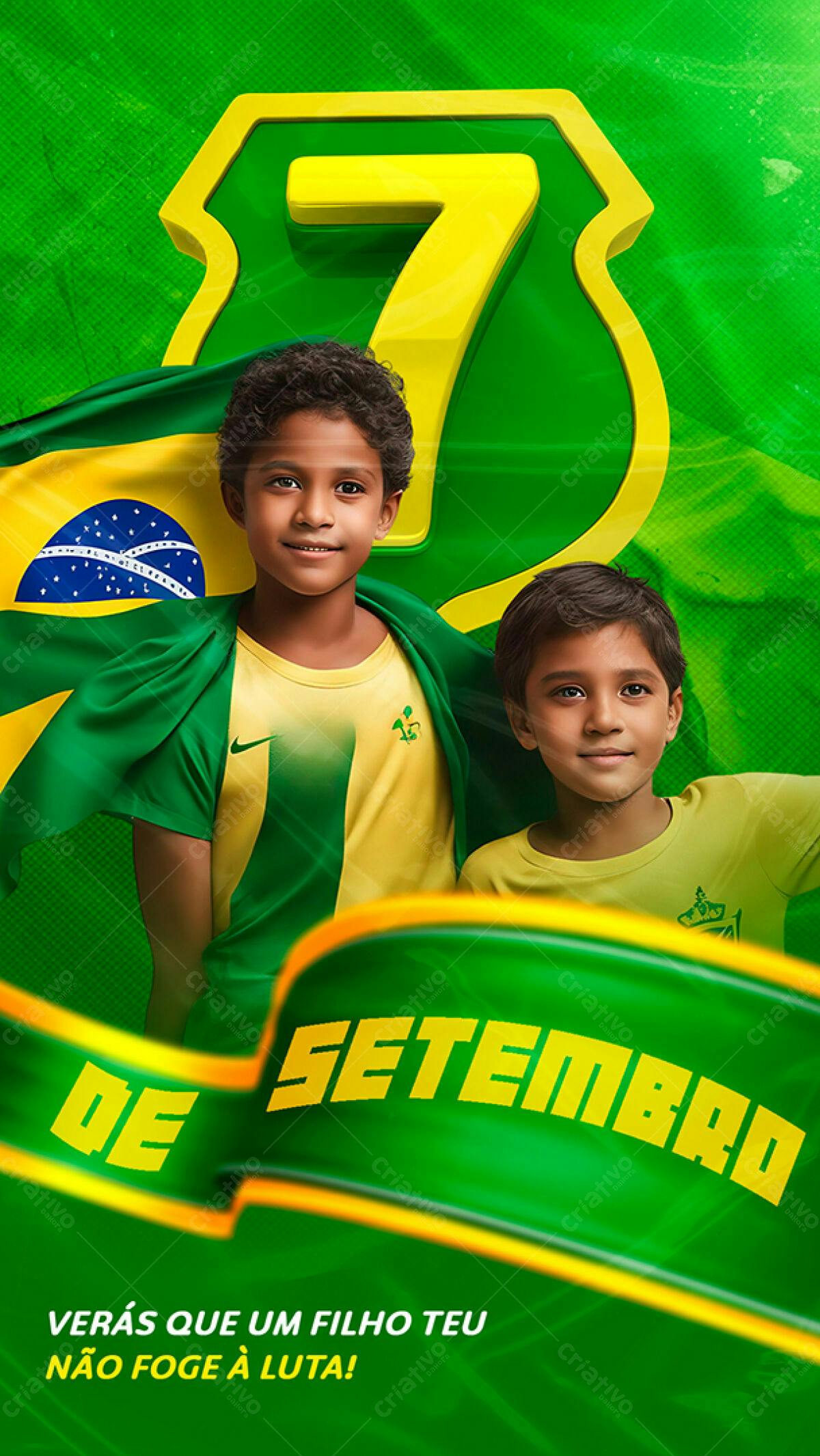 Flyer 7 de Setembro PSD Editável