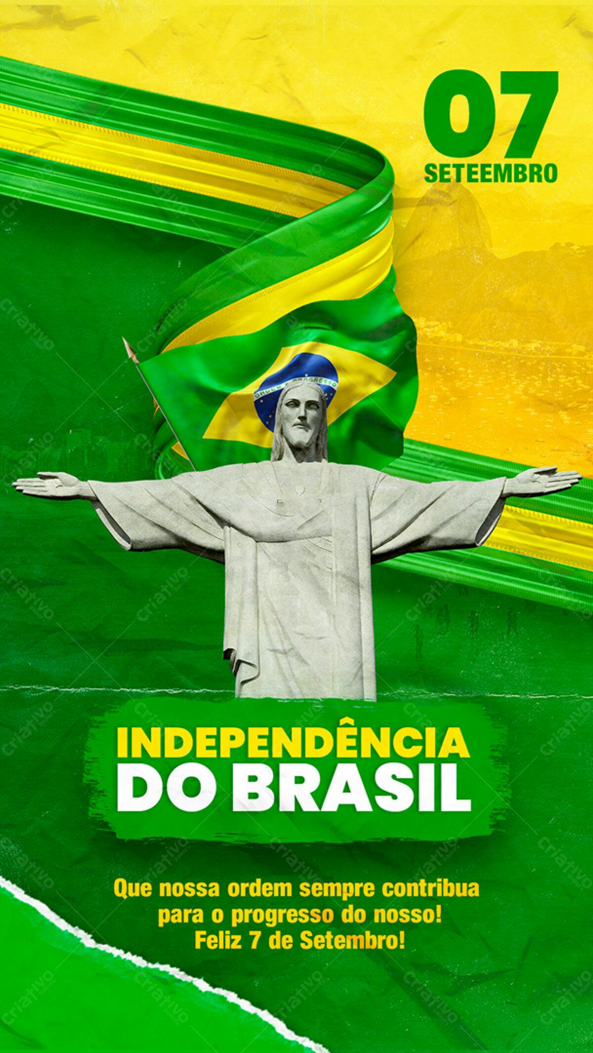Flyer para 7 de Setembro PSD Editável