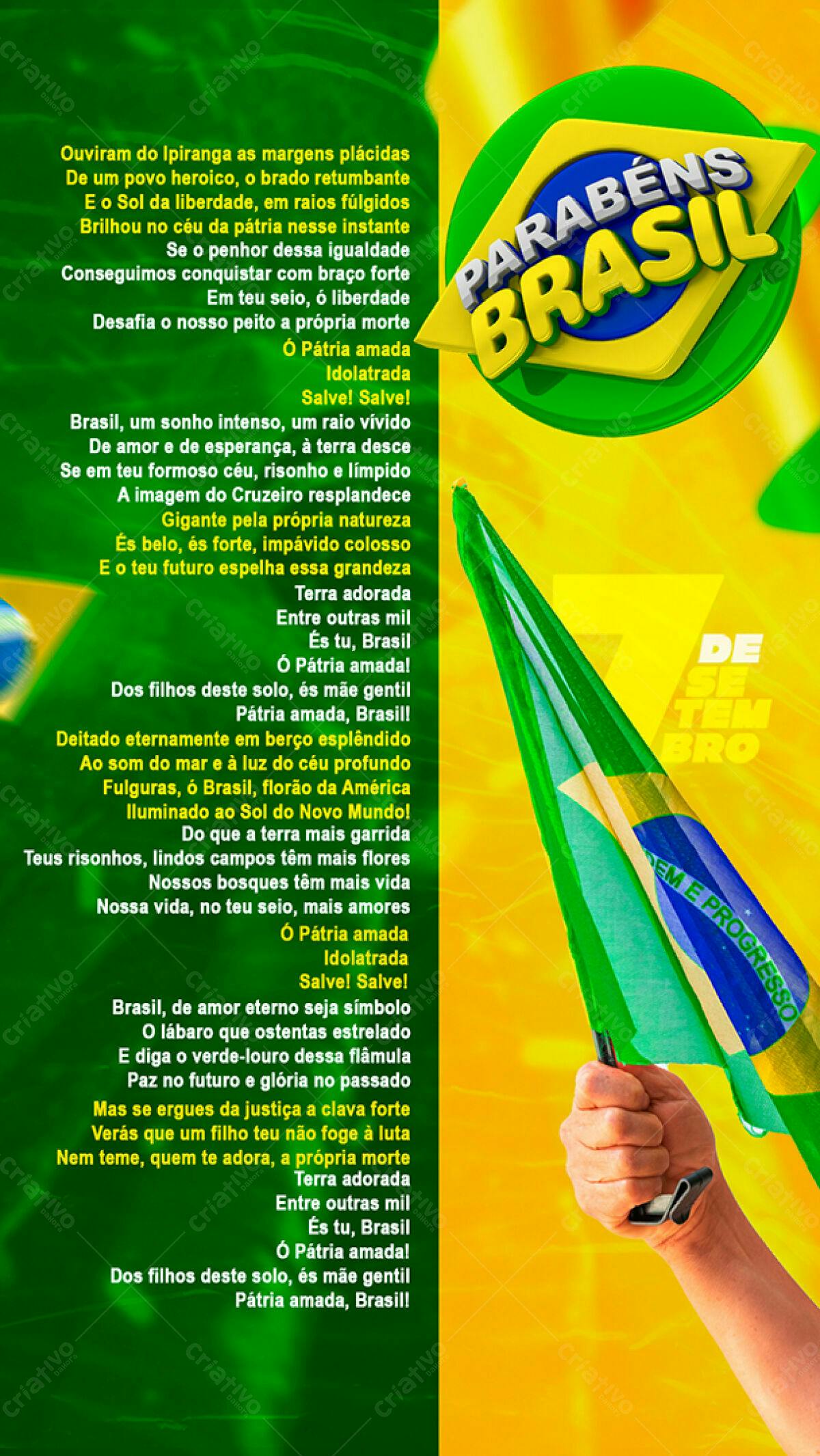 Flyer 7 de Setembro PSD Editável