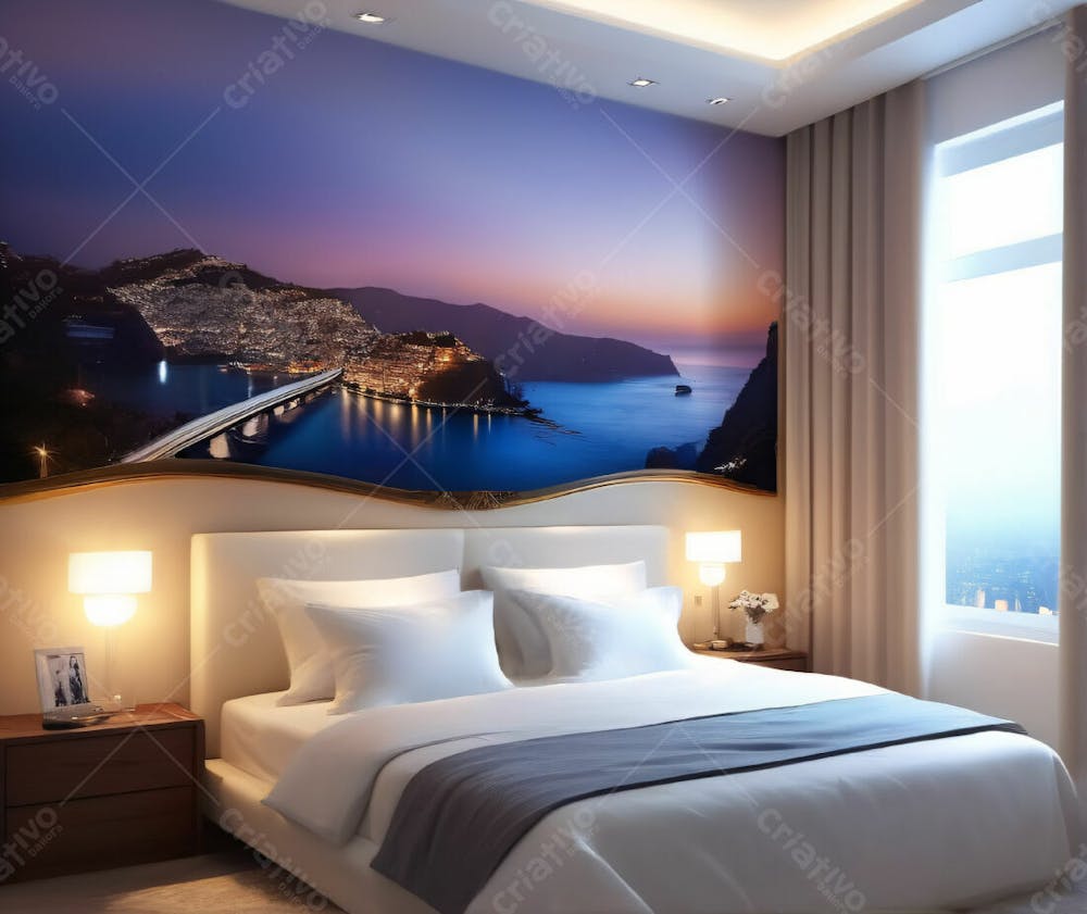 Cenario, Quarto Moderno, Cama