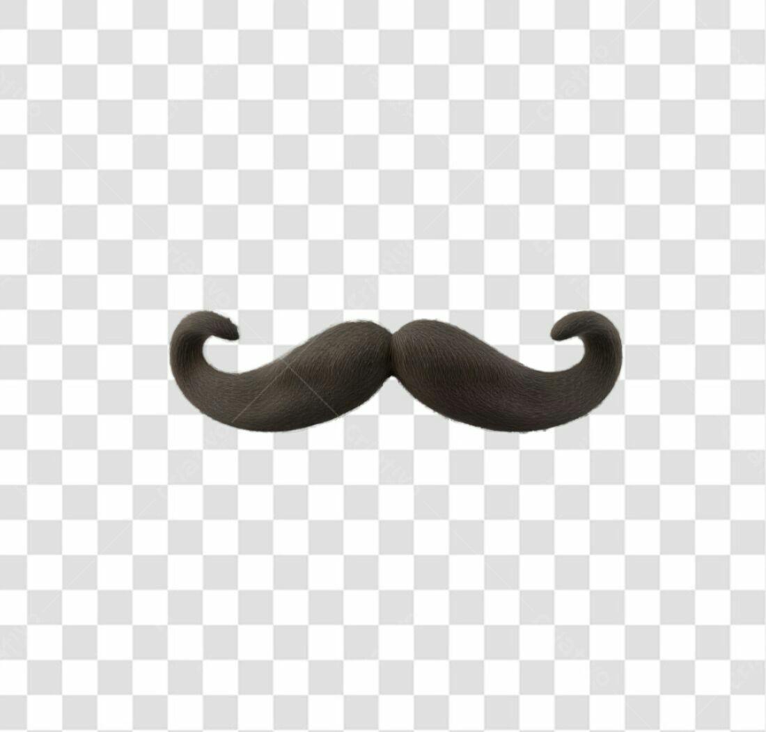 Icone Bigode estilo vintage PNG com fundo transparente