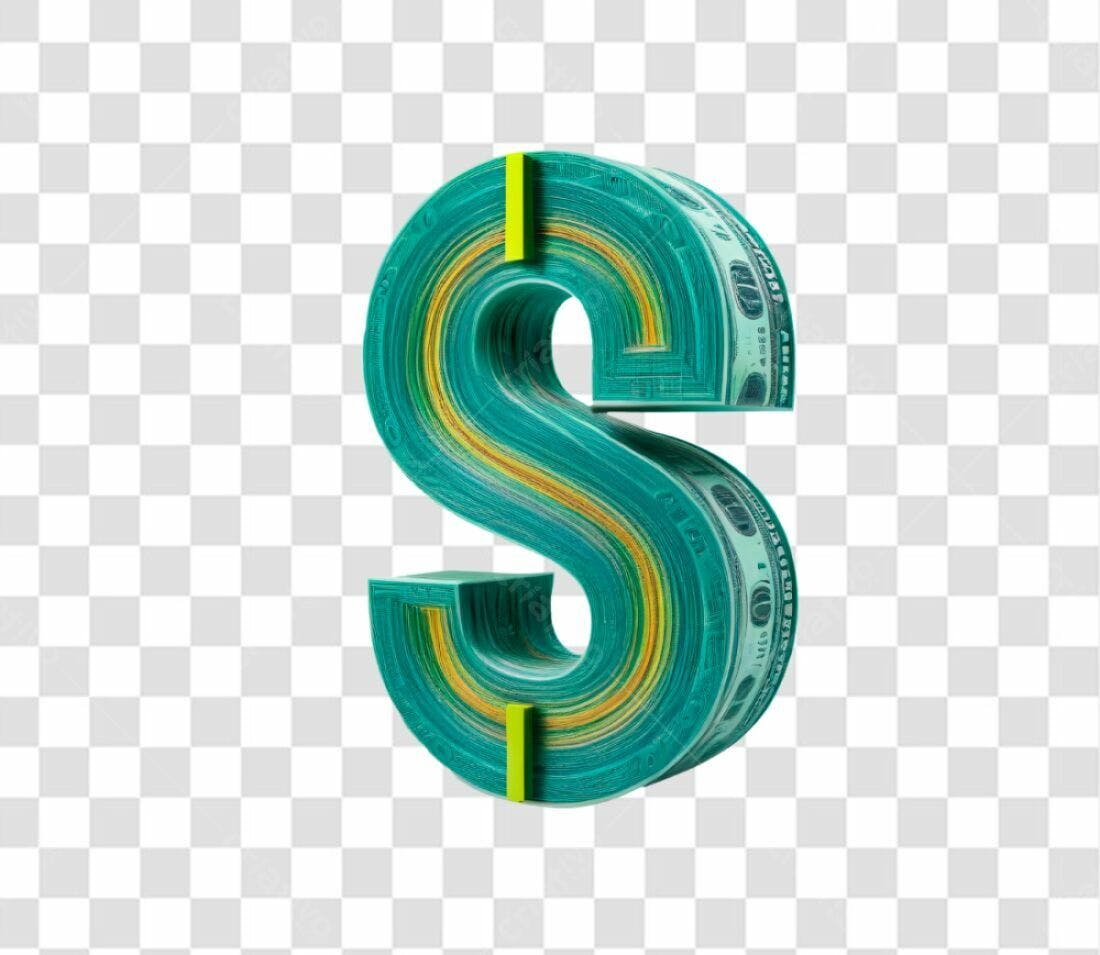 Icone financeiro Dólar PNG com fundo transparente