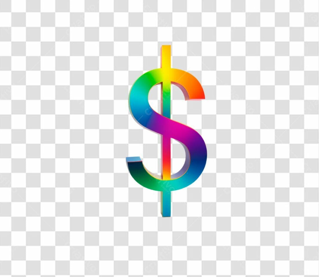 Icone Financeiro Arco-Íris PNG com fundo transparente