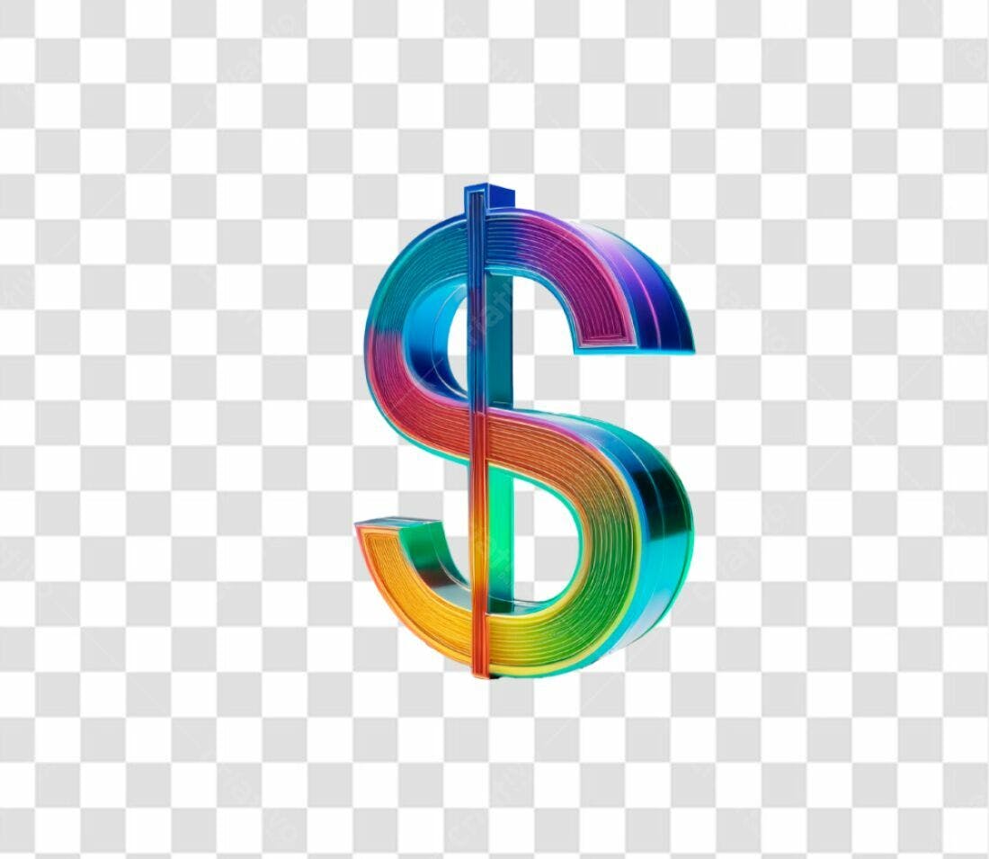 Ícone Financeiro Dólar PNG com fundo transparente