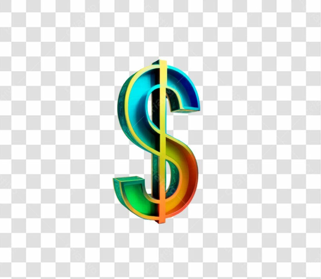 Ícone Financeiro Dólar PNG com fundo transparente