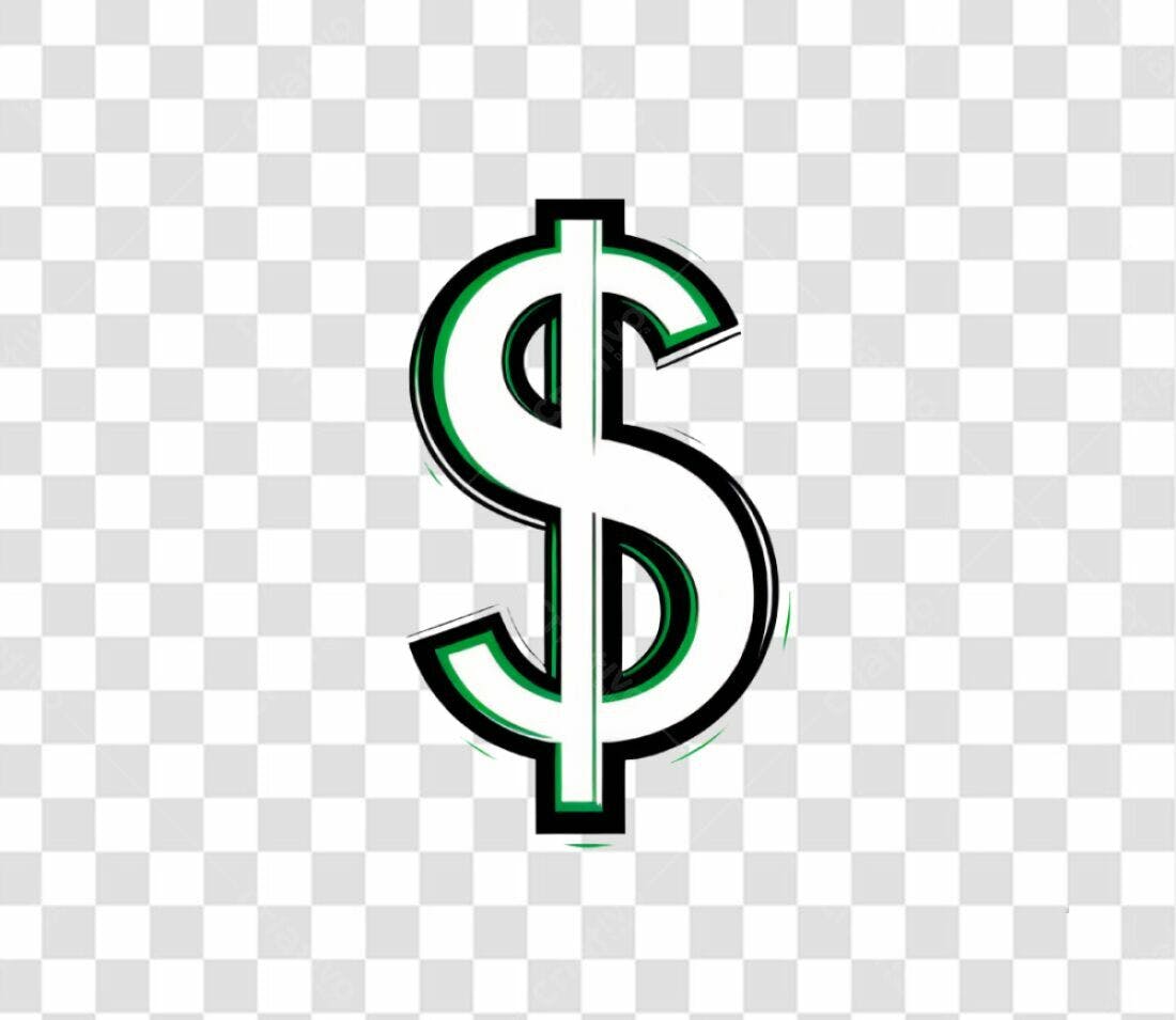 Ícone Dólar PNG com fundo transparente