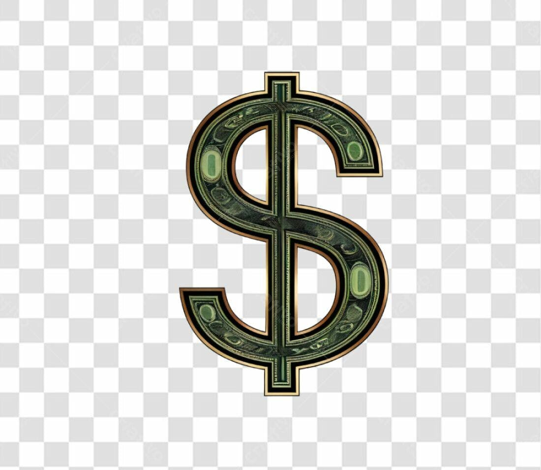 Ícone Financeiro Dólar PNG com fundo transparente
