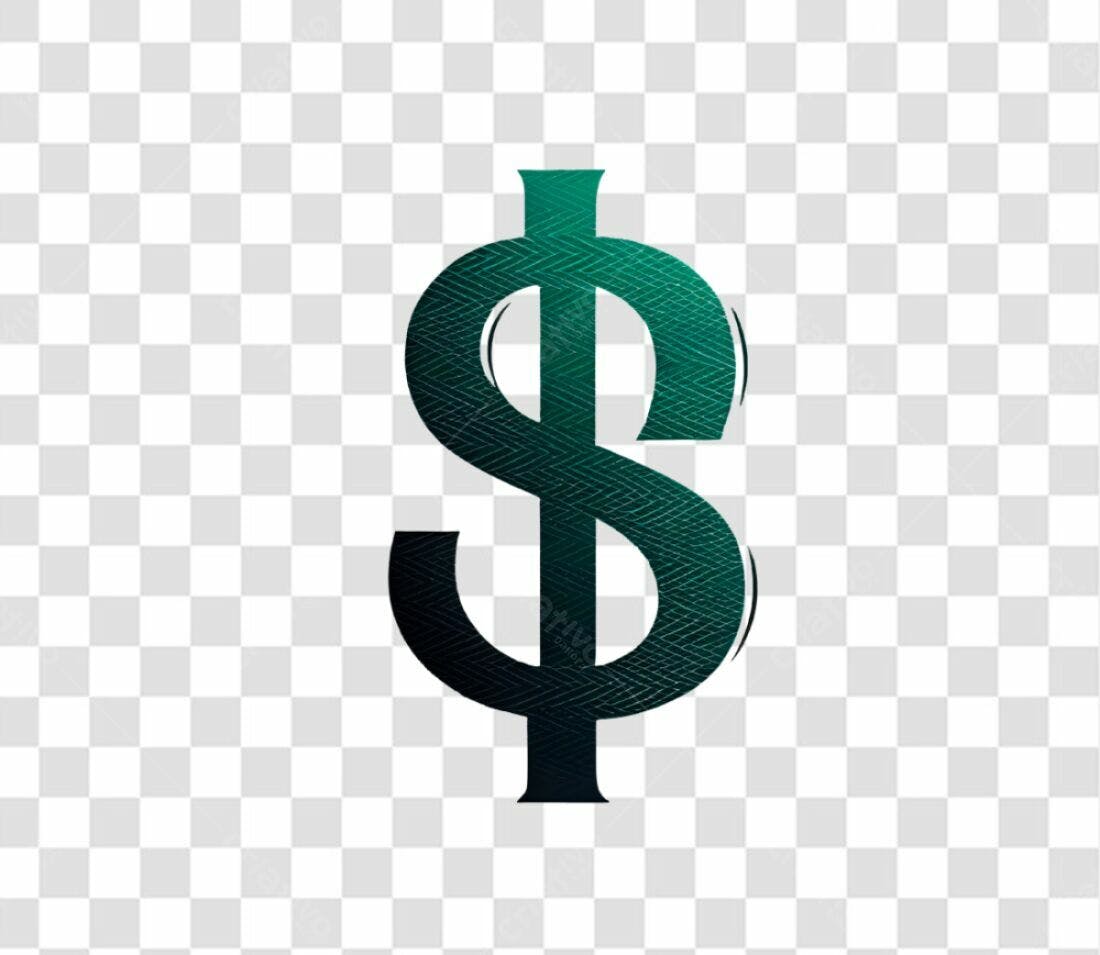 Ícone Financeiro Dólar PNG com fundo transparente