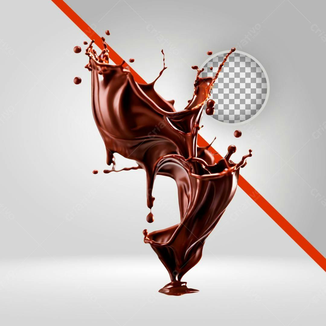 Icone Chocolate Derramado PNG com fundo transparente