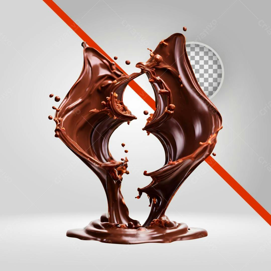 Icone Chocolate derretido PNG com fundo transparente