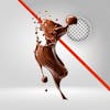 Slow motion chocolate, liquid chocolate, easter, open 3d