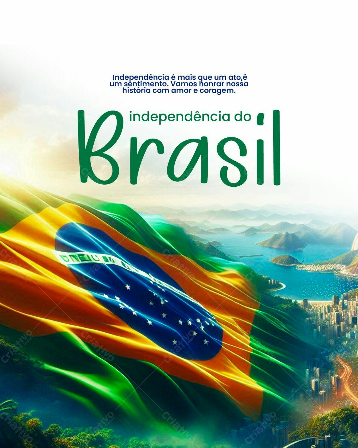 Flyer Independência do Brasil PSD Editável