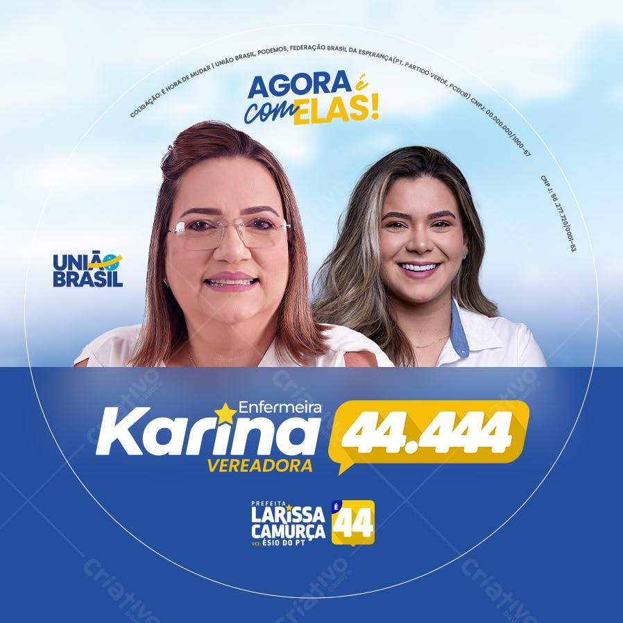 Flyer Eleitoral PSD Editável