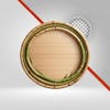 3d bamboo circle, ellipse for text, bamboo sign png