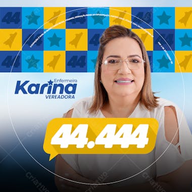 Botton karina 44.444 candidatos política eleições