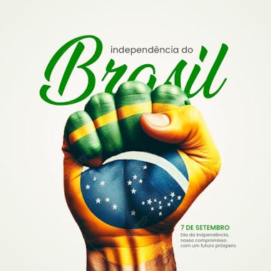 Coleção social midia independência do brasil ( 7 de setembro 2024 ) feed 5