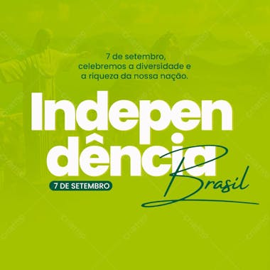 Coleção social midia independência do brasil ( 7 de setembro 2024 ) feed 7