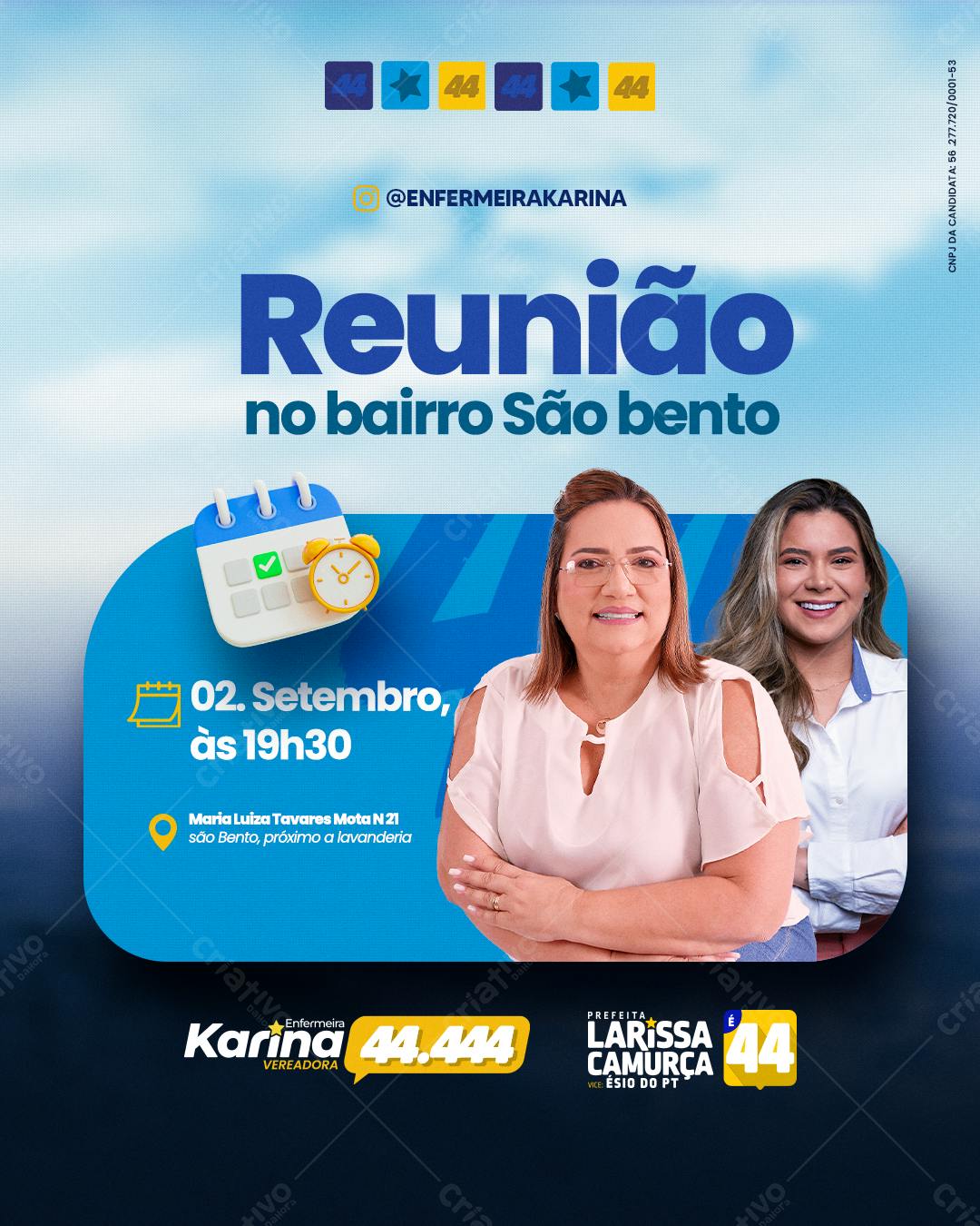 Flyer para Reunião Política PSD Editável