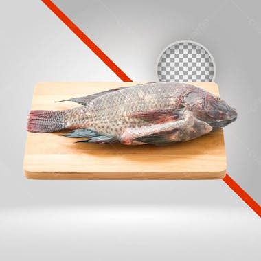 Tilápia peixe fresco png, peixaria, páscoa, frios