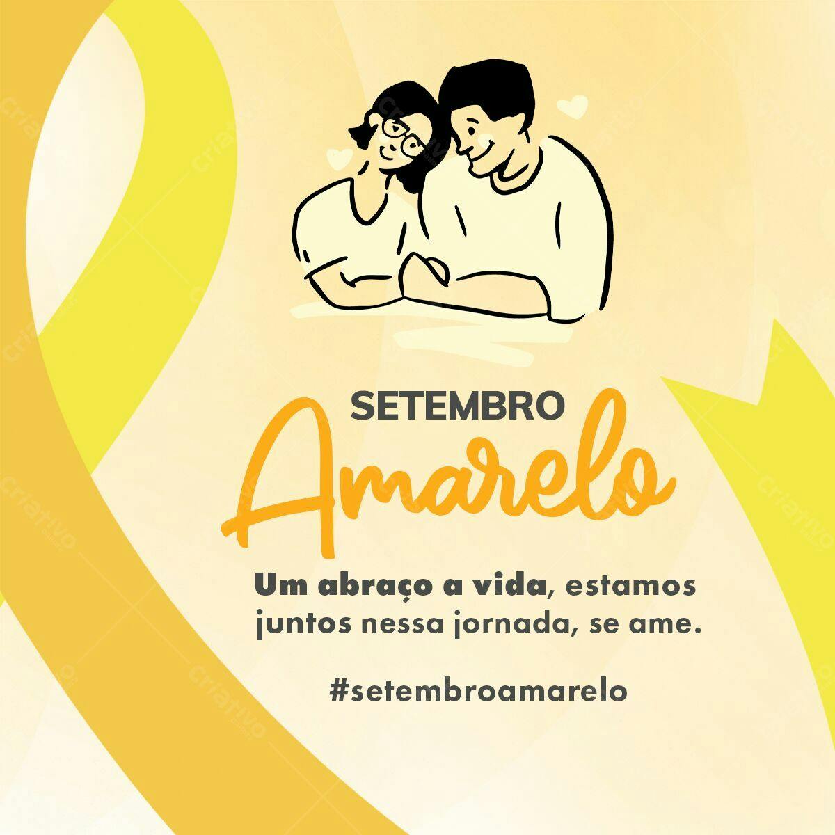 Flyer Setembro Amarelo PSD Editável