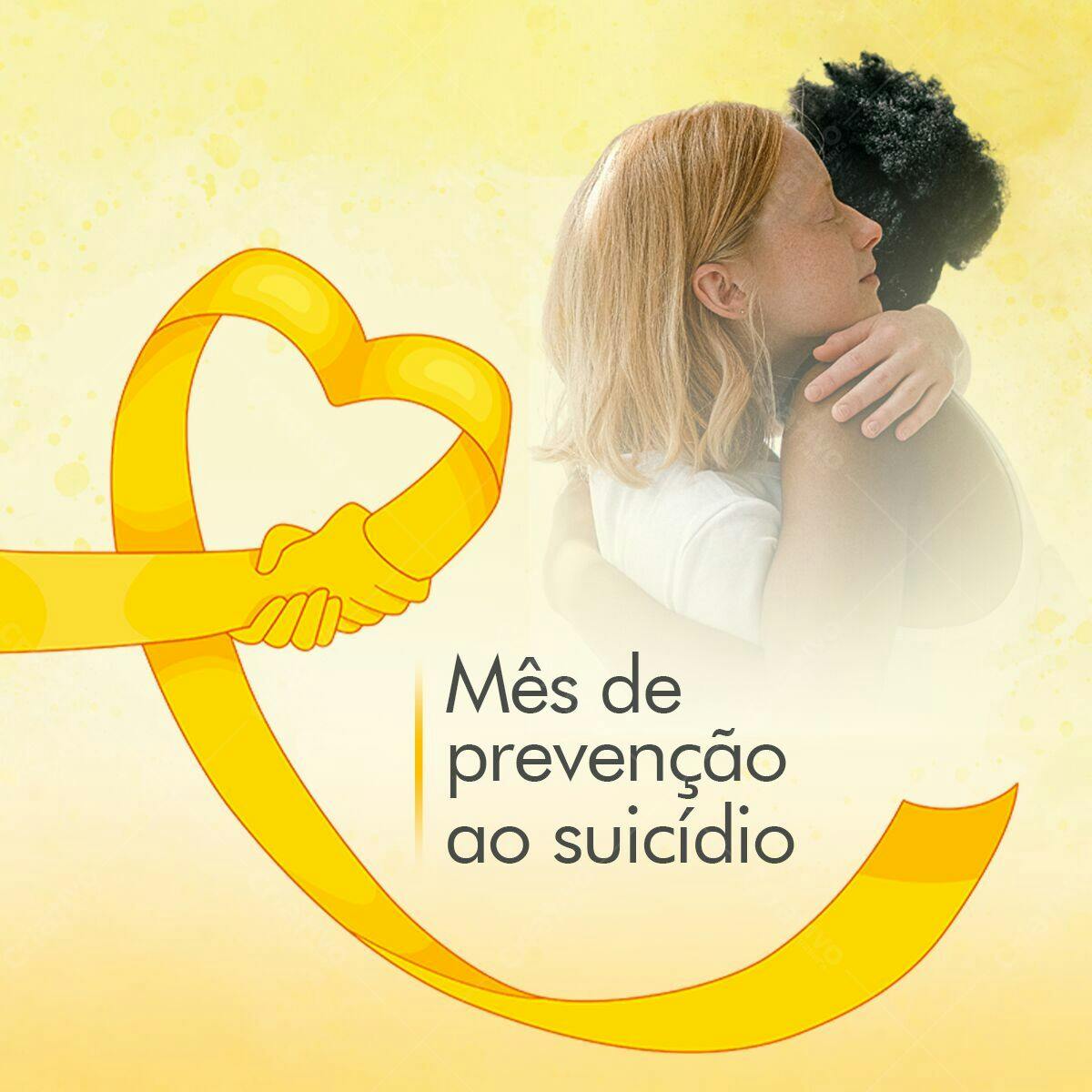 Post para Mês de Prevenção ao Suicídio PSD Editável
