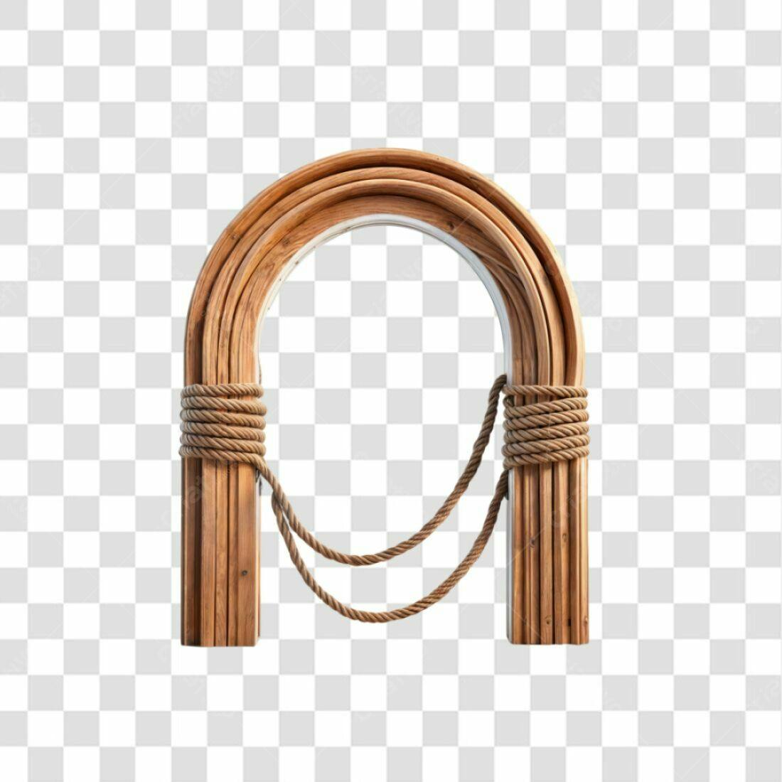 Arco de Madeira com Corda PNG com fundo transparente