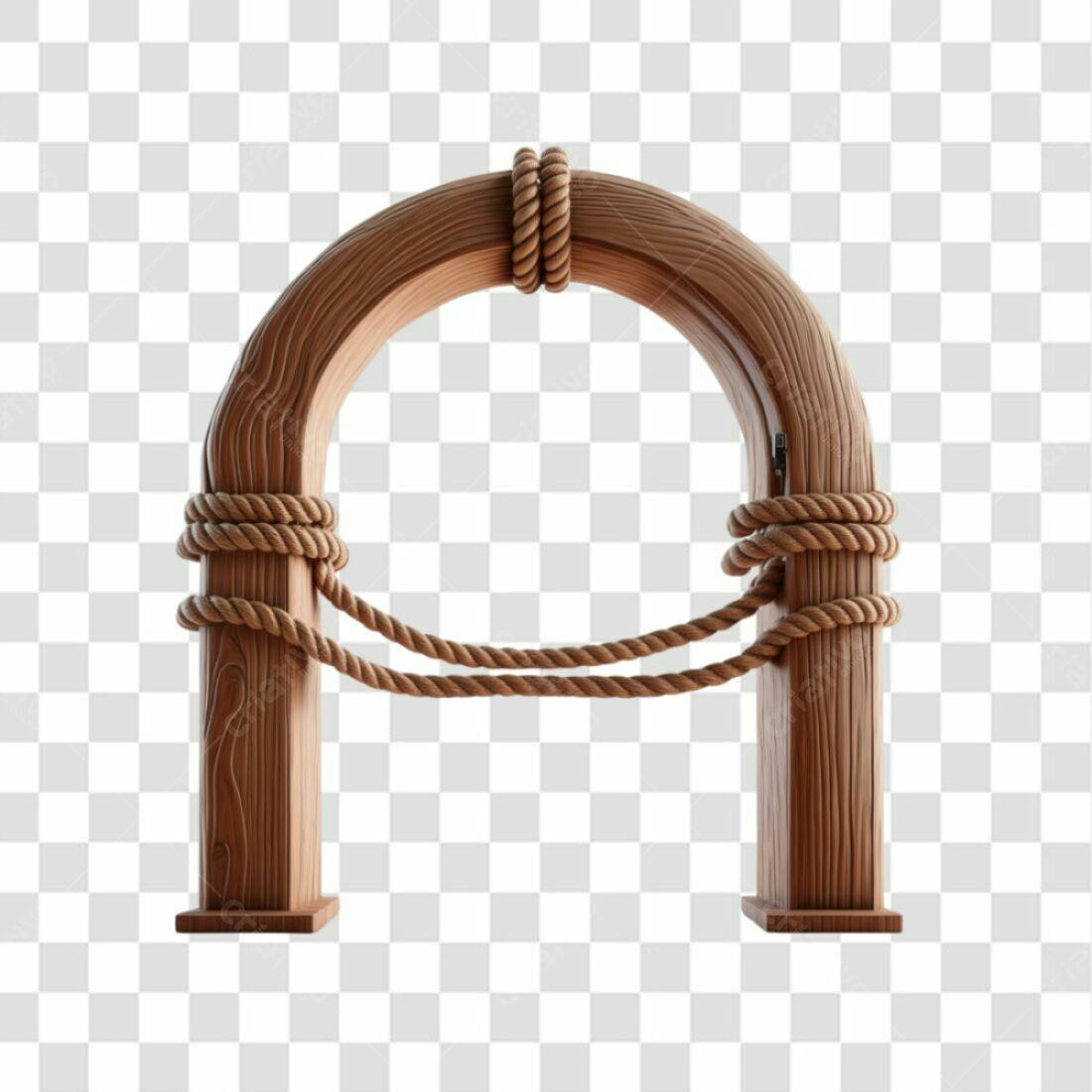 Arco de Madeira PNG com fundo transparente