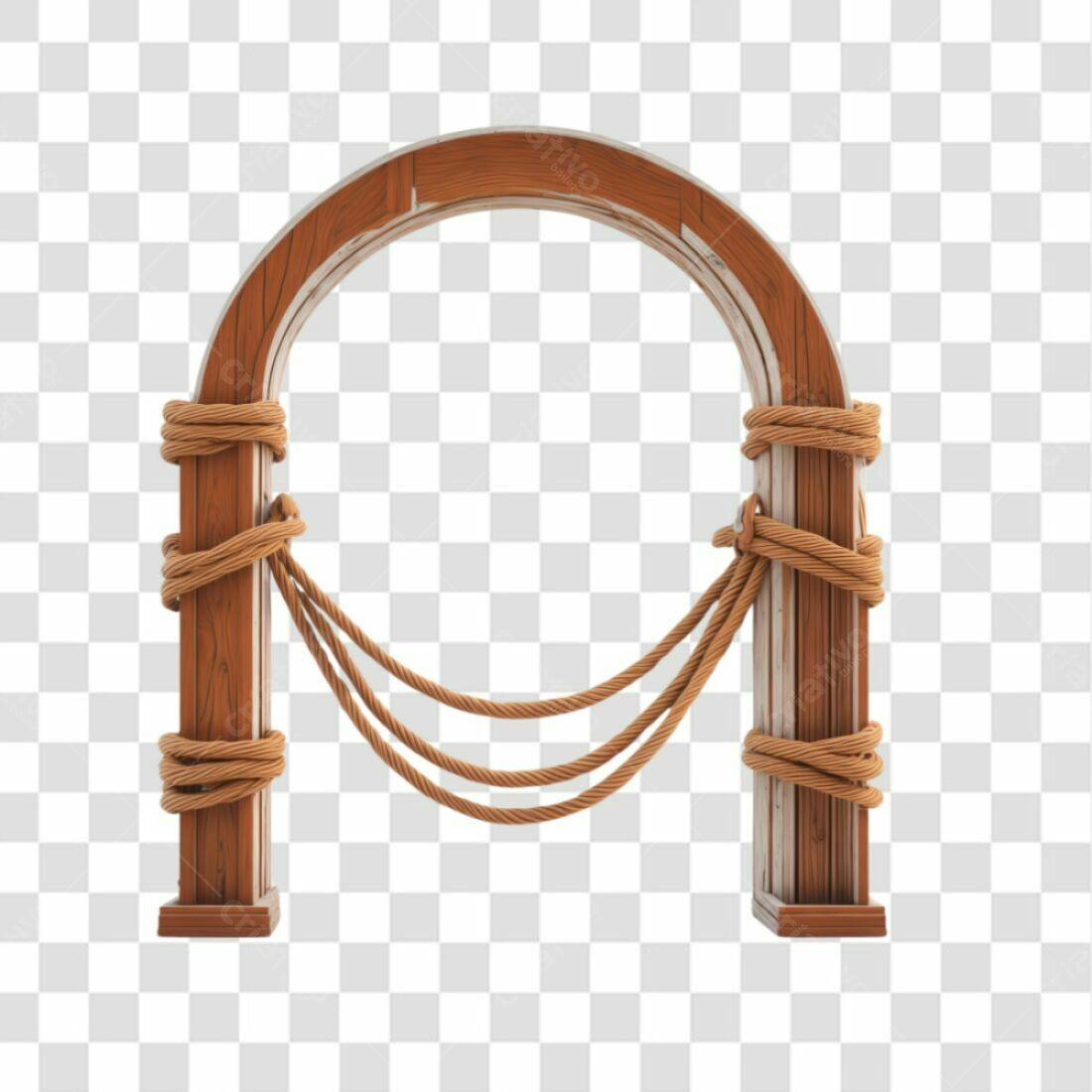 Arco de Madeira PNG com fundo transparente