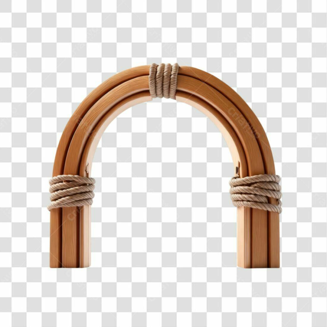 Arco de Madeira PNG com fundo transparente
