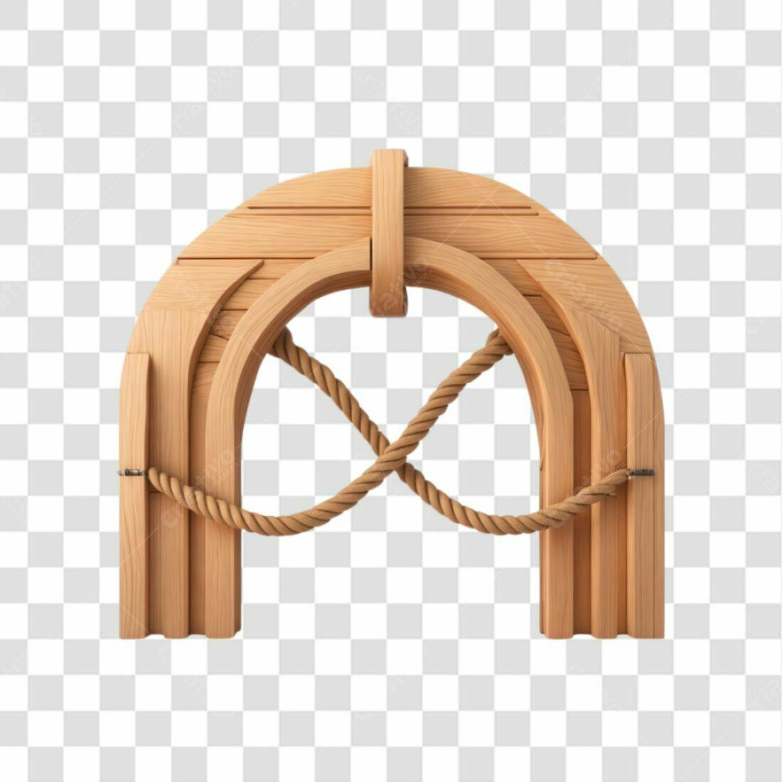 Arco de Madeira PNG com fundo transparente