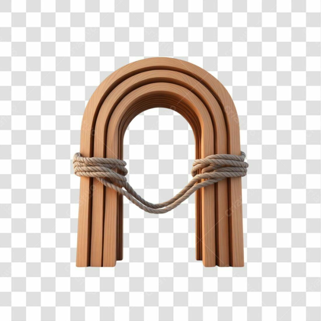 Arco de Madeira PNG com fundo transparente