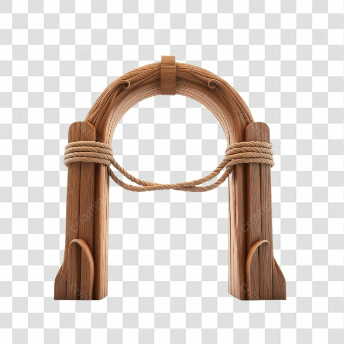 Arco de Madeira PNG com fundo transparente