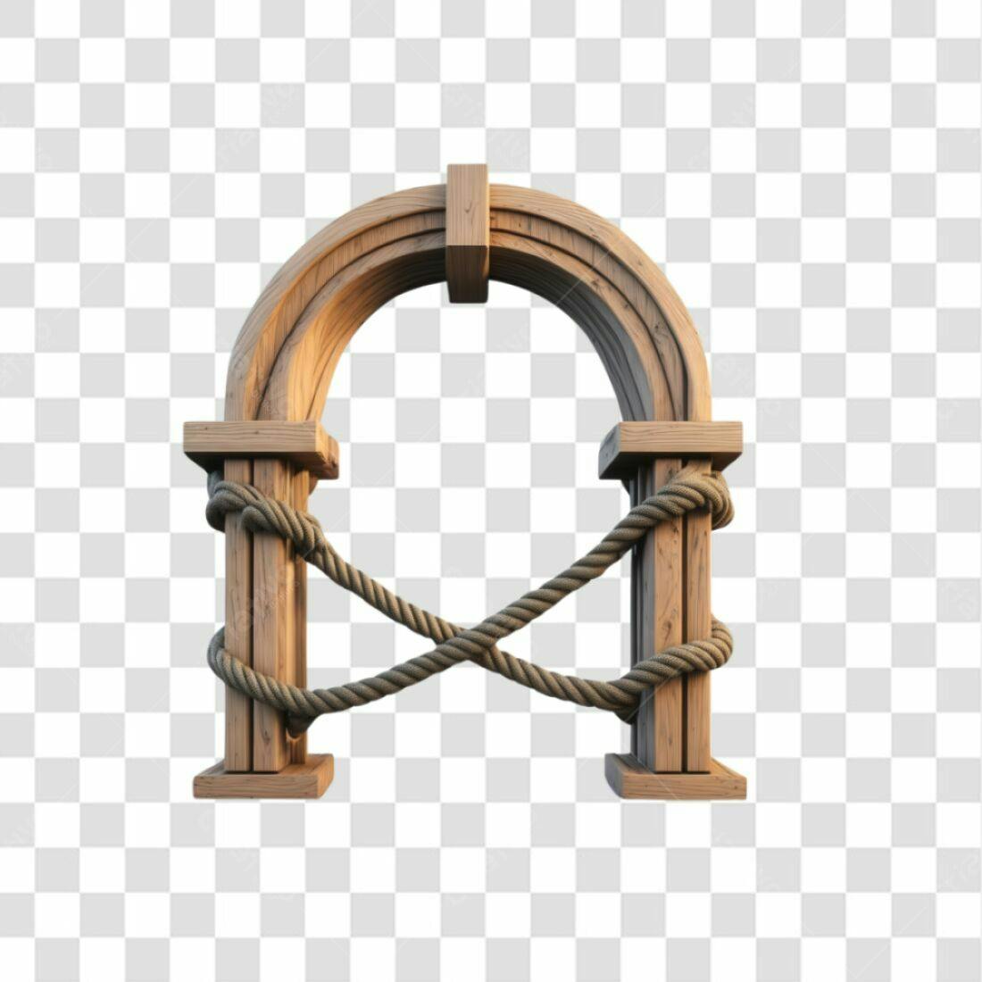 Arco de Madeira PNG com fundo transparente