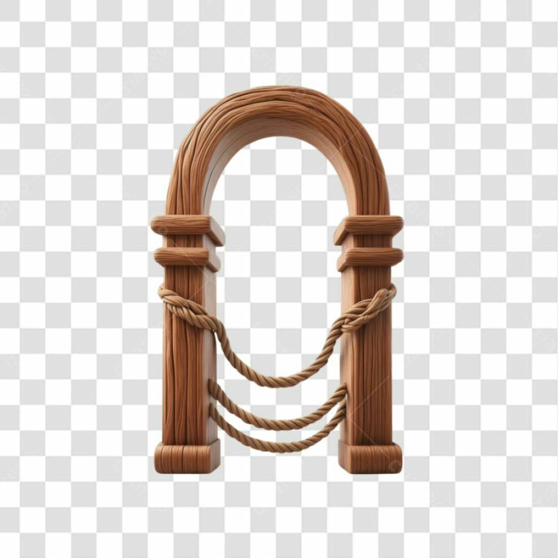 Arco de Madeira PNG com fundo transparente