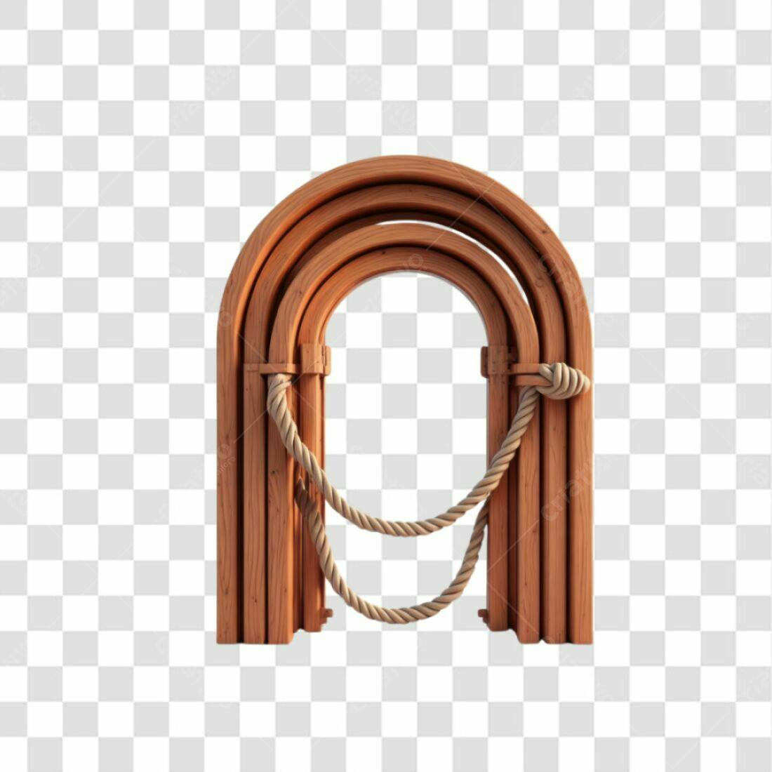 Arco de Madeira PNG com fundo transparente