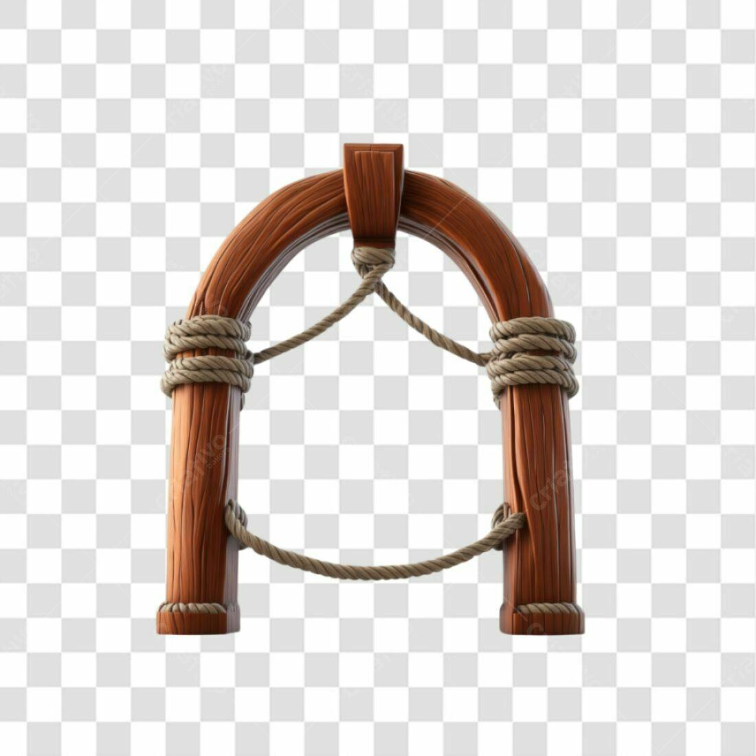 Arco de Madeira PNG com fundo transparente