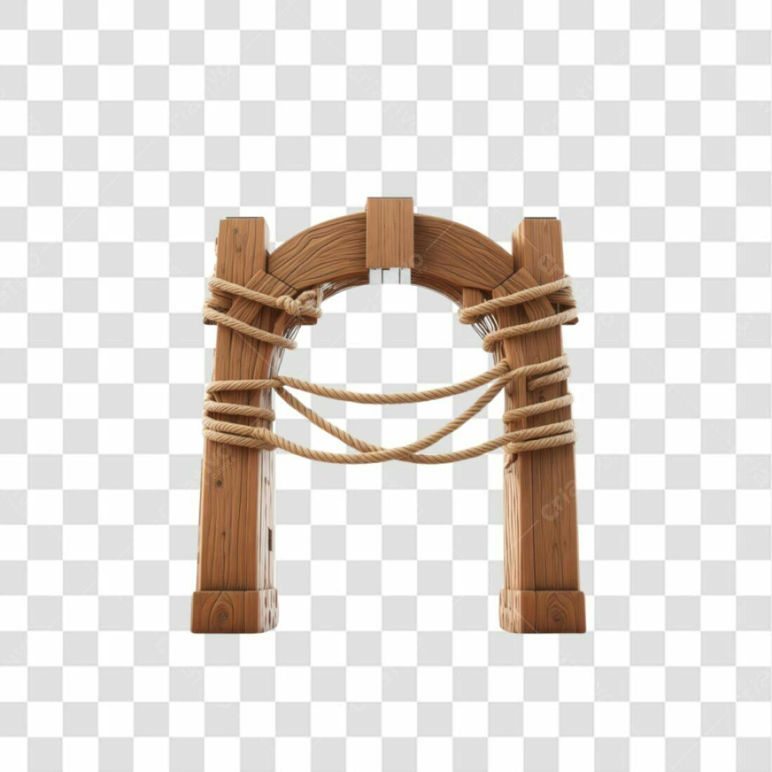 Arco de Madeira PNG com fundo transparente