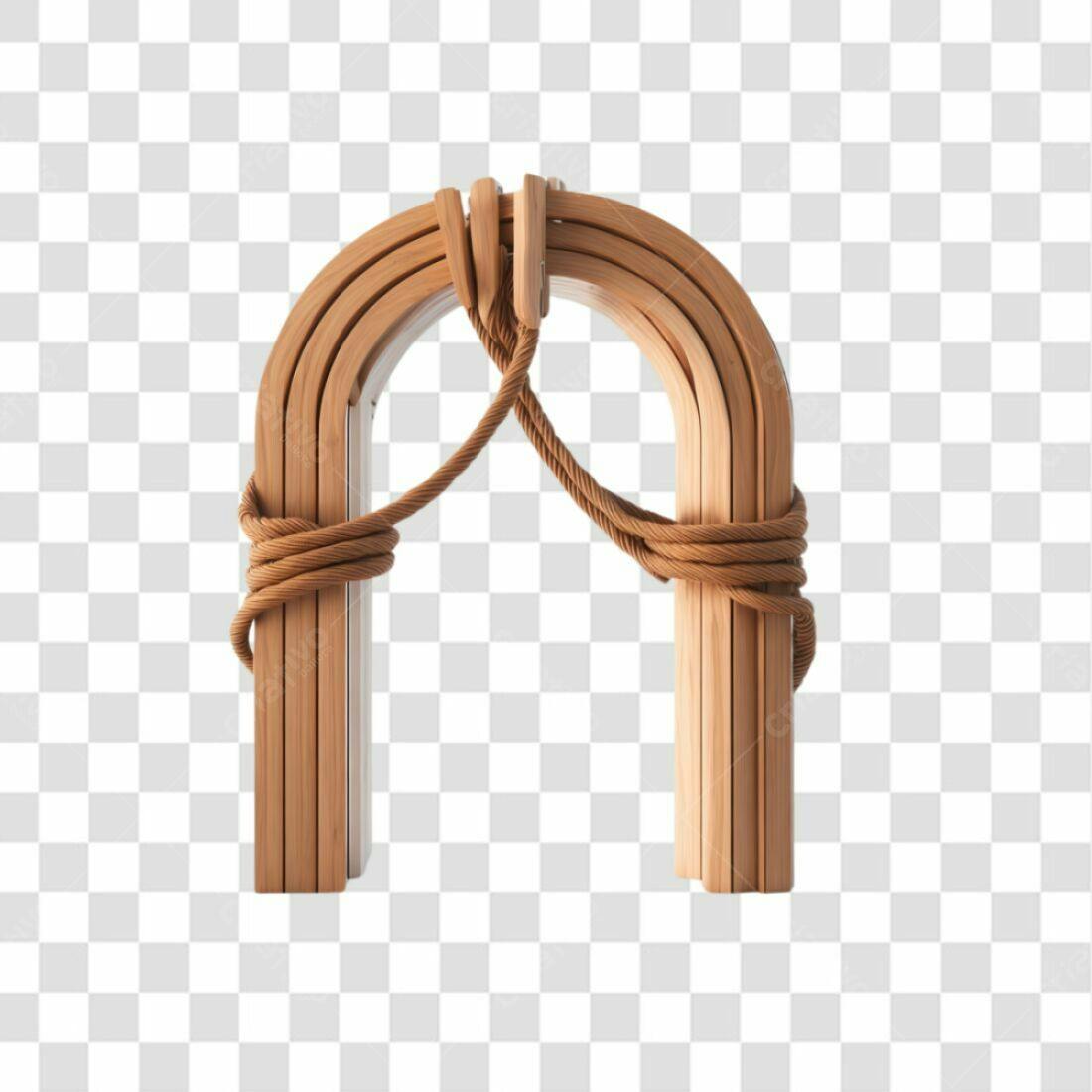 Arco de Madeira PNG com fundo transparente
