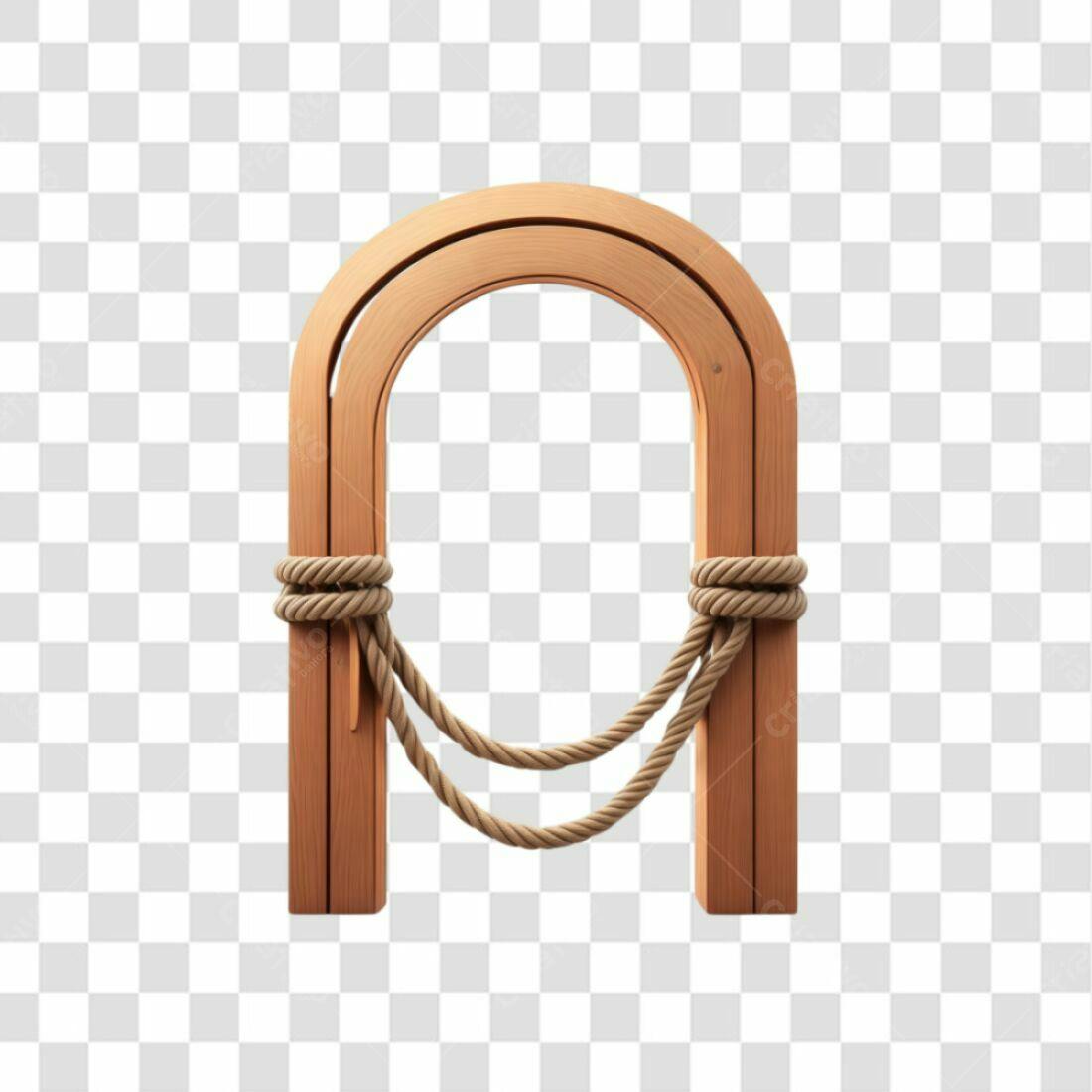 Arco de Madeira com Corda PNG com fundo transparente