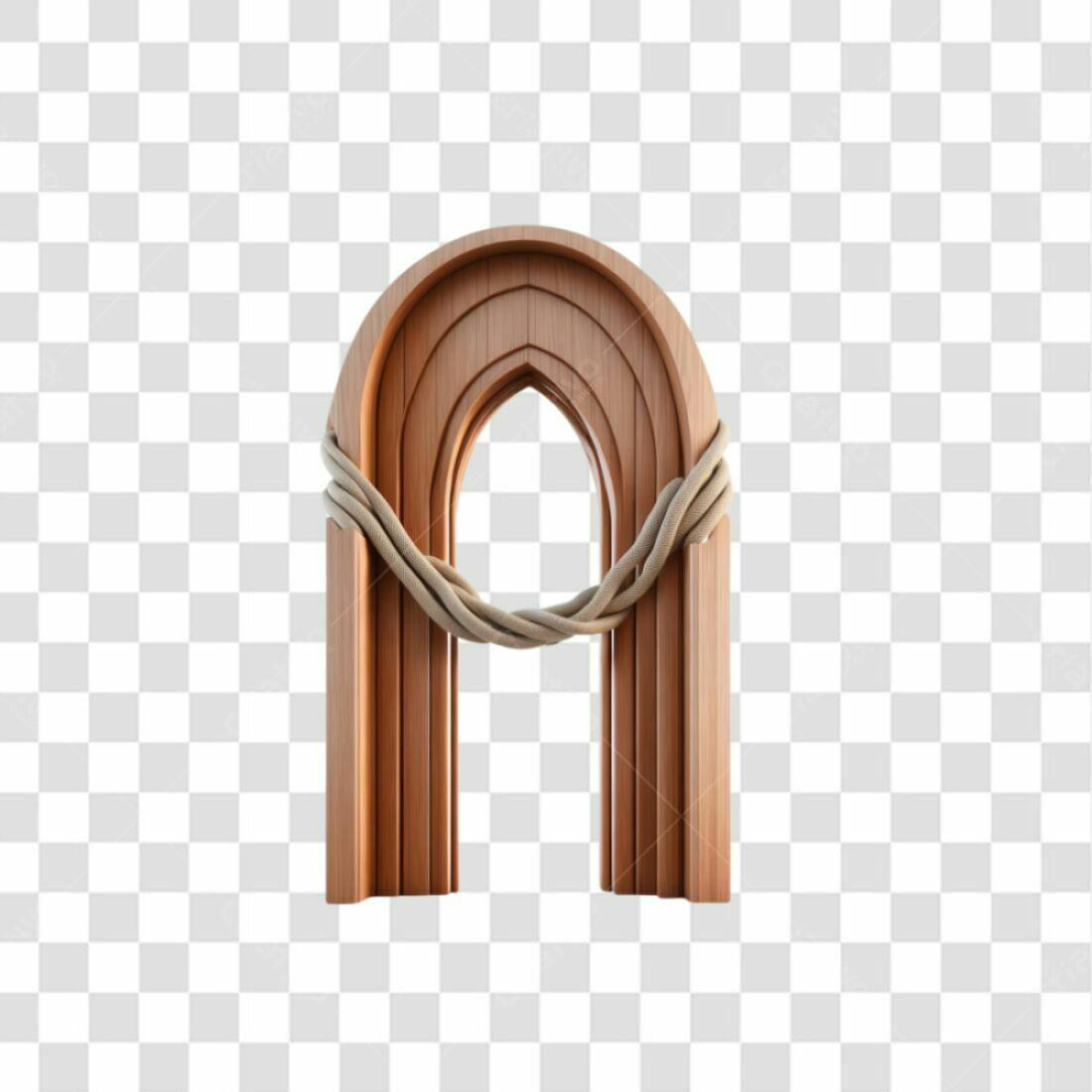 Arco de Madeira PNG com fundo transparente