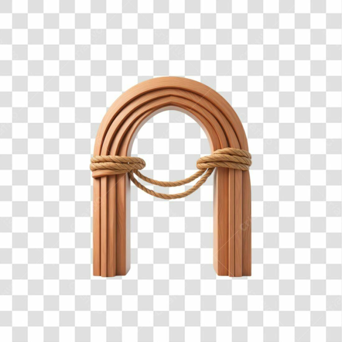 Arco de Madeira PNG com fundo transparente