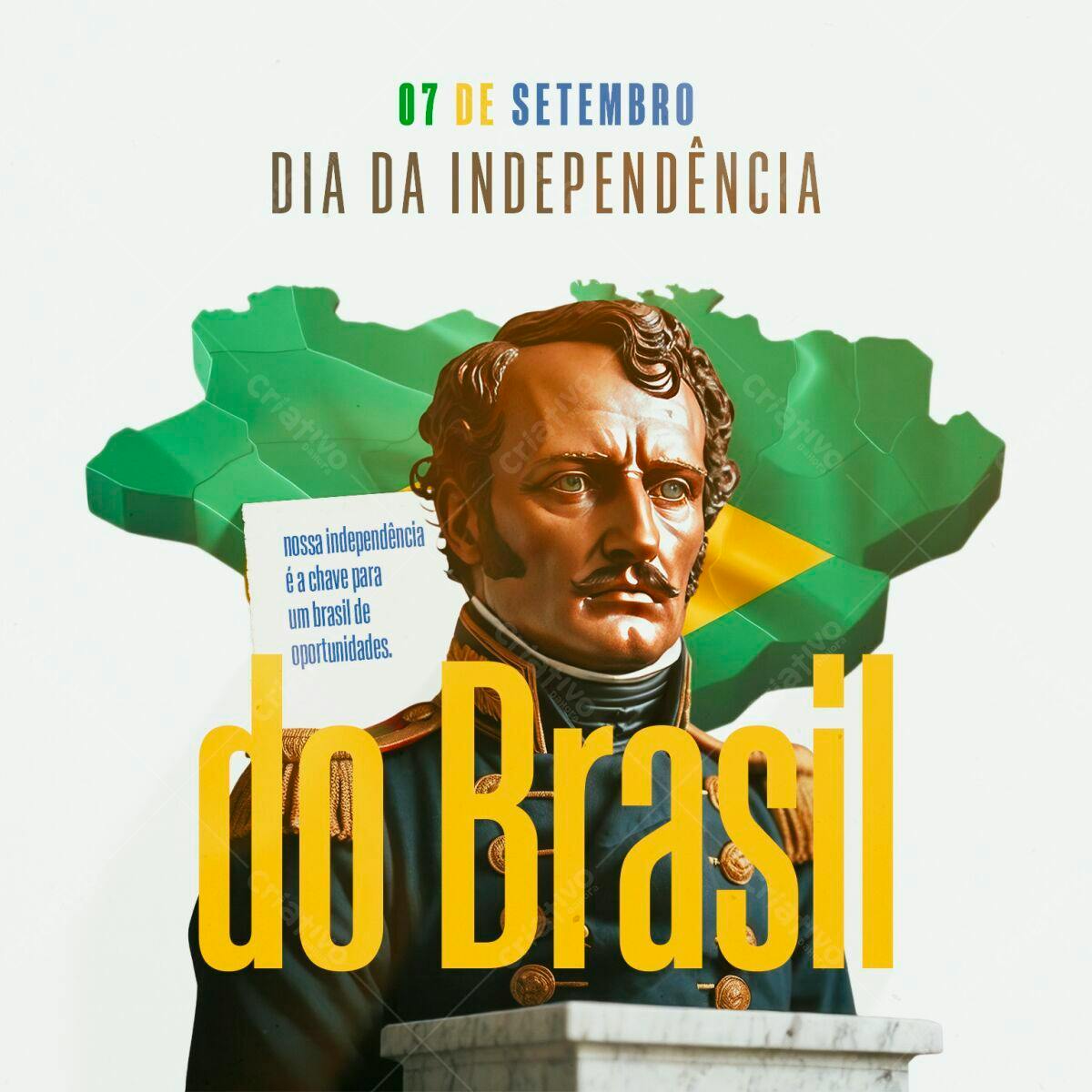 PSD para Dia da Independência do Brasil Editável