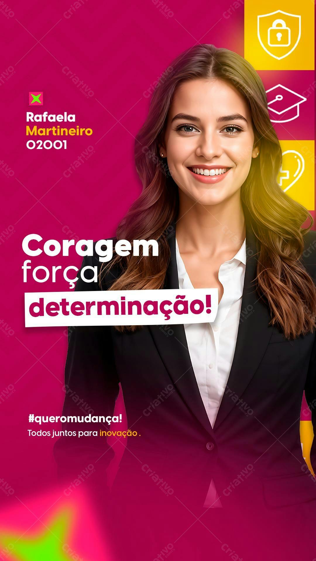 Postagem Motivacional para Mulheres PSD Editável