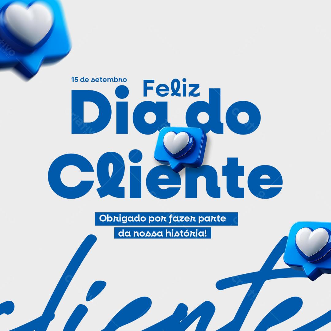 Postagem Dia do Cliente PSD Editável