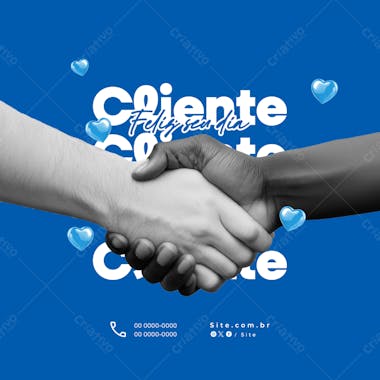 Dia do cliente psd editável