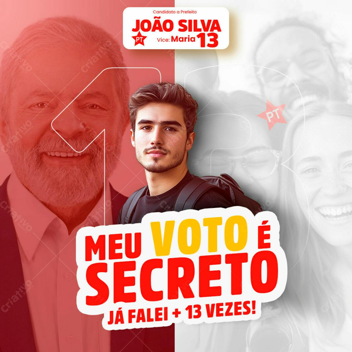 Flyer Campanha Política PSD Editável