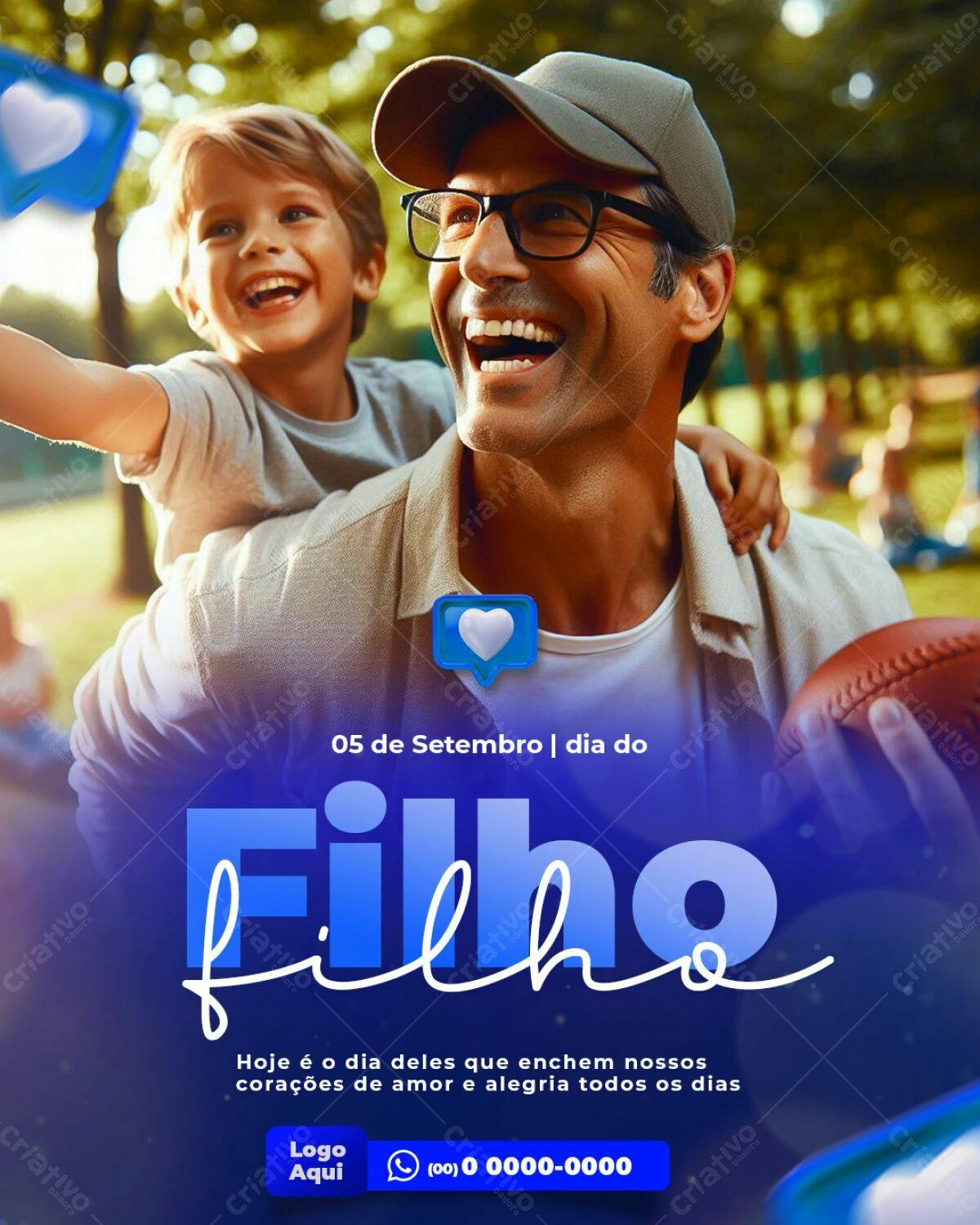 Flyer Dia dos Pais PSD Editável