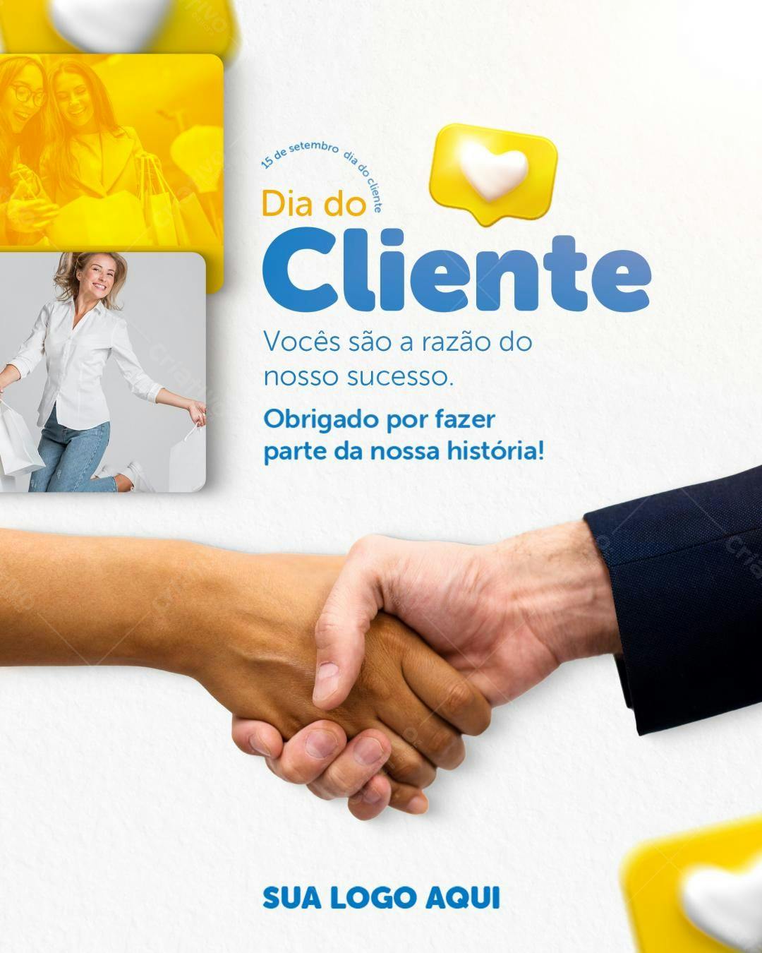 Postagem Dia do Cliente PSD Editável