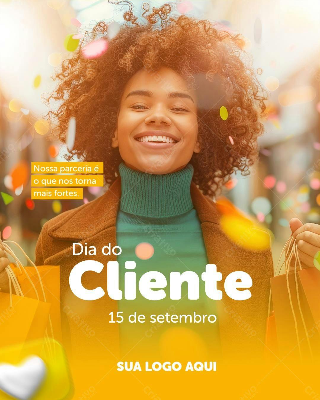 Flyer Dia do Cliente PSD Editável