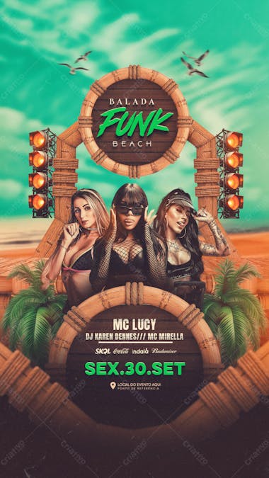 Balada funk beach story